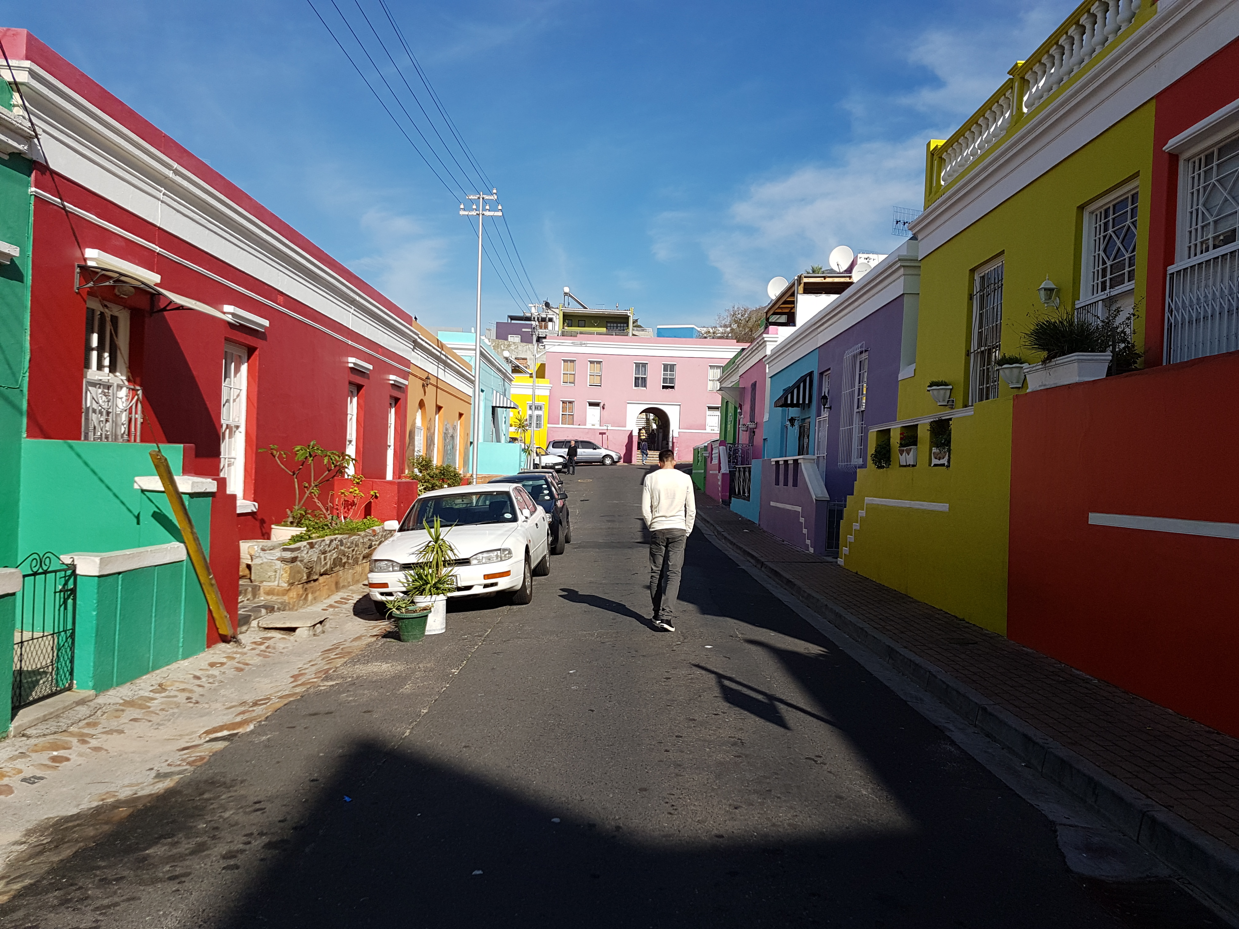 Bo-Kaap gekleurde huizen Kaapstad